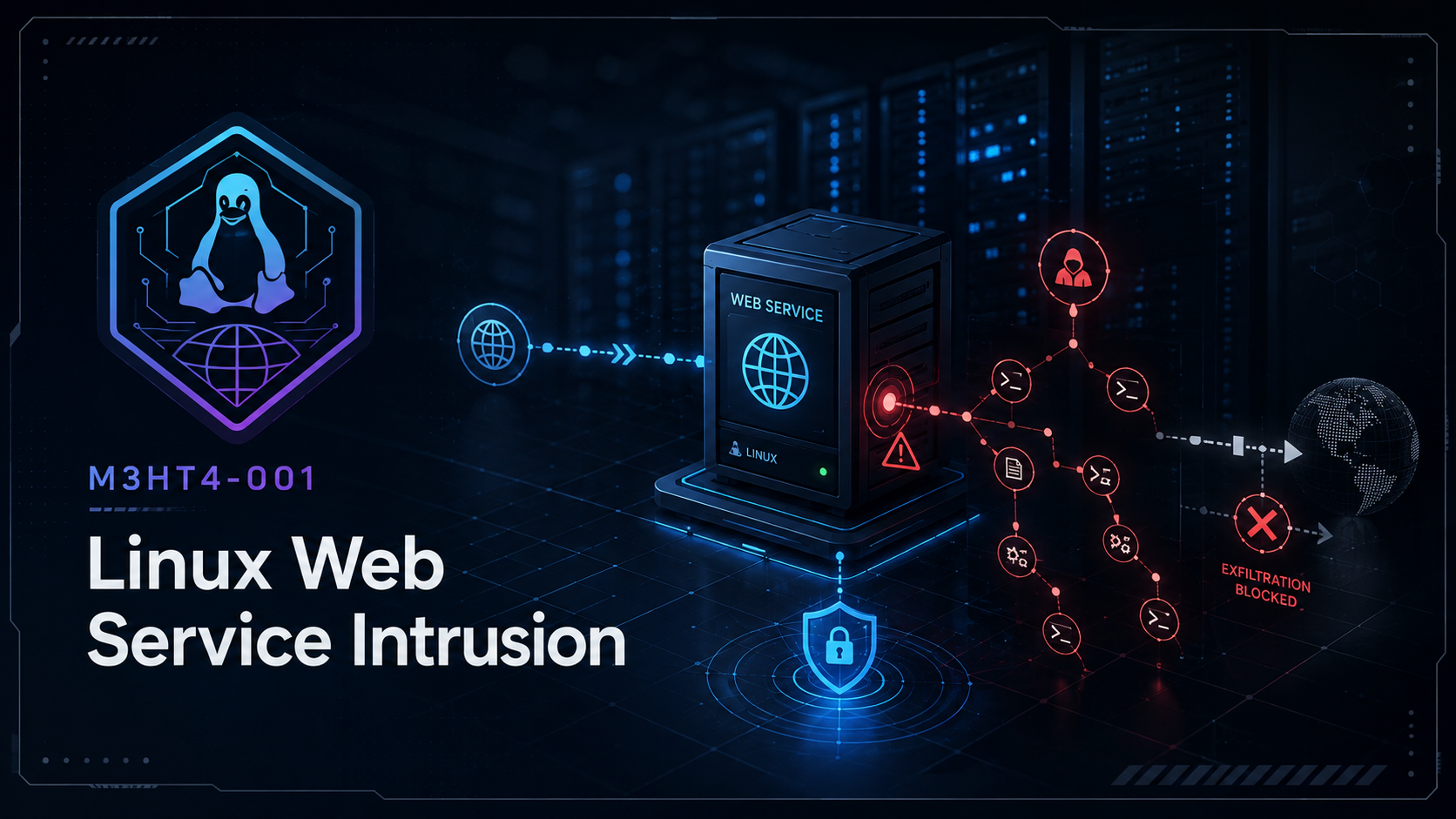 Linux Web Service Intrusion scenario artwork